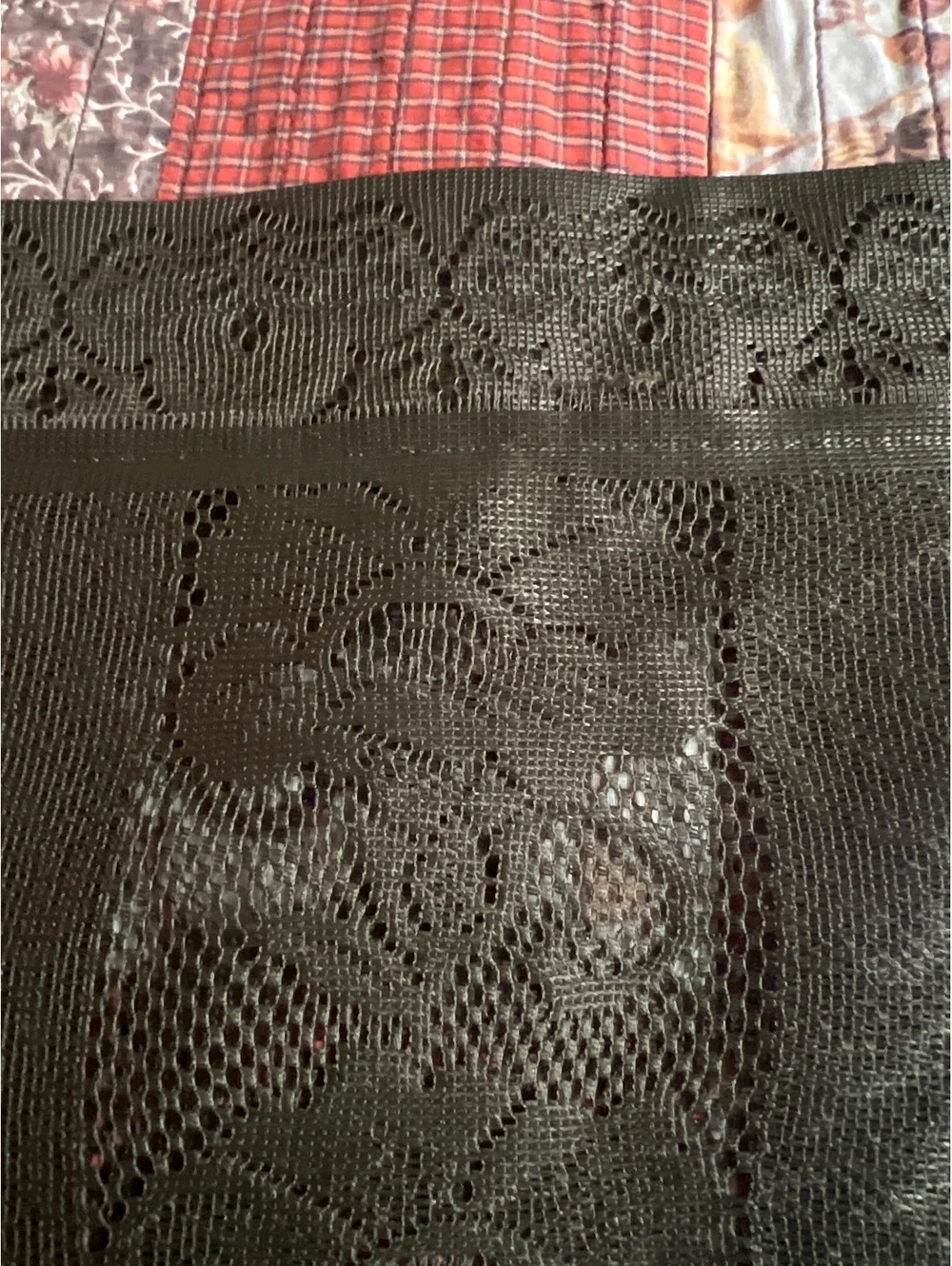 Green Panel Lace Fabric 46x80 Inches